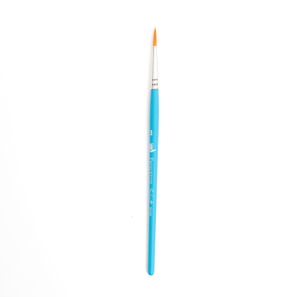 Princeton, Brush Round, Art & School, Select, Synthetic, 3, 146103